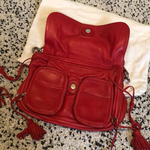 Marc Jacob Red Leather Bag - Picture 3 of 8